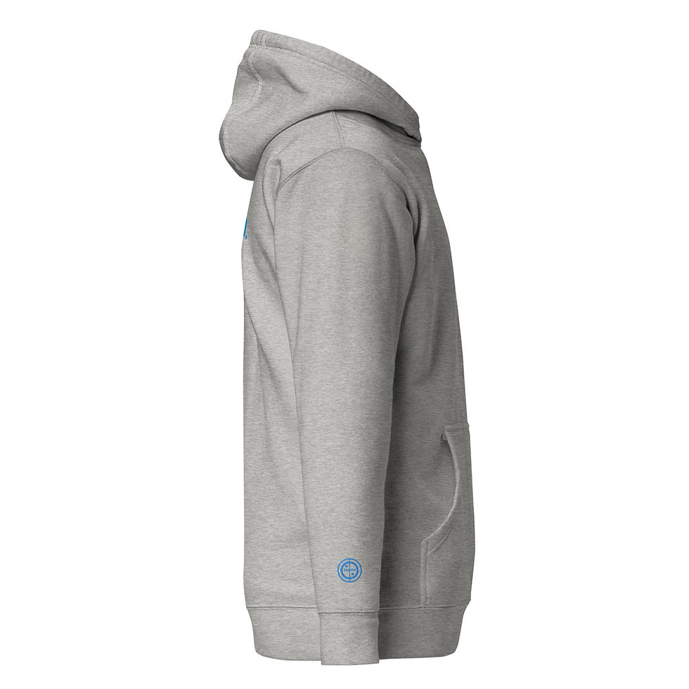 Thumbnail: Unisex Hoodie - Dare to dream (#3) - blue embroidery