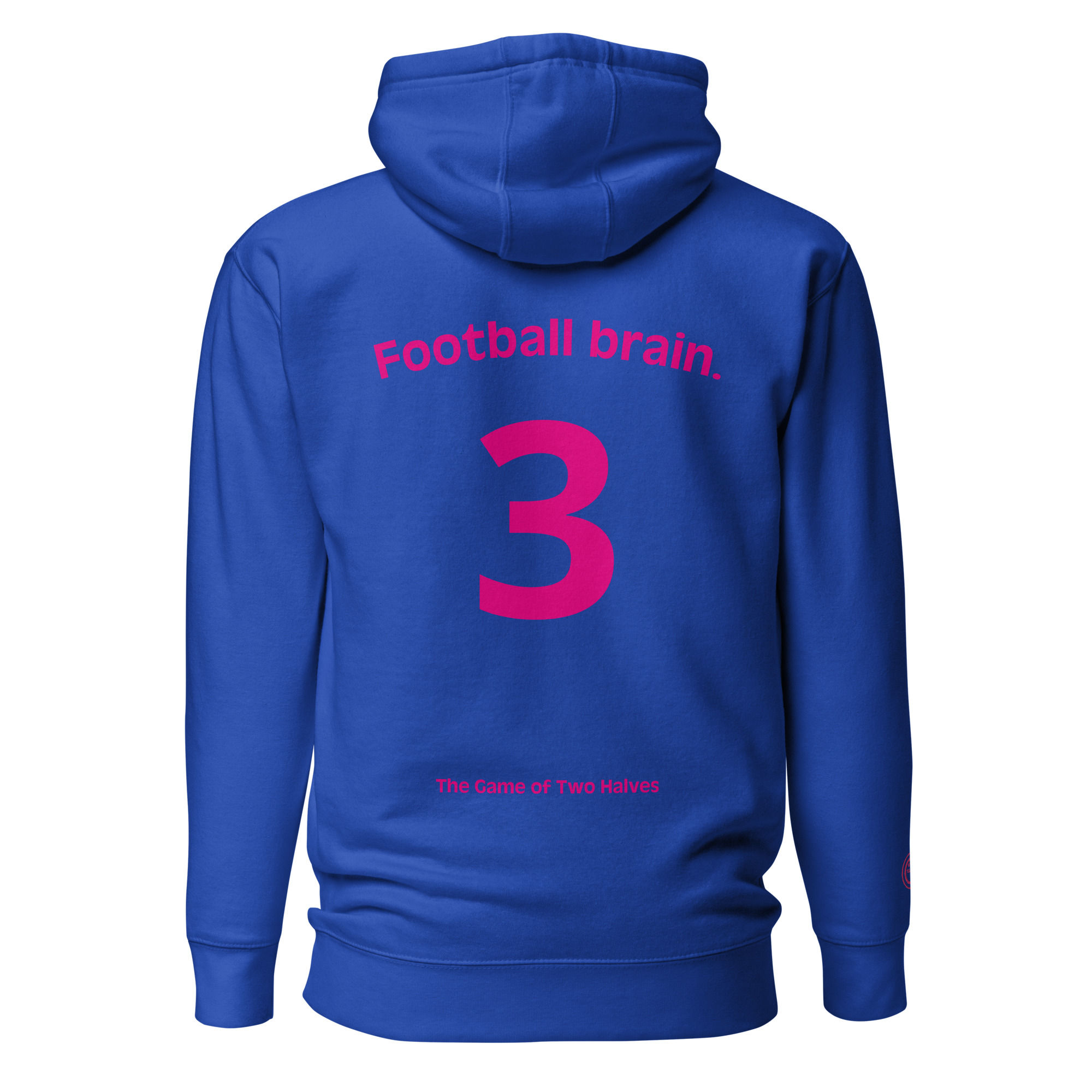 Unisex Hoodie - Football brain (#3) - pink embroidery
