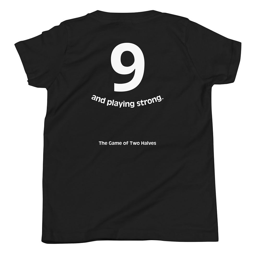 Thumbnail: THE GAME OF TWO HALVES kids t-shirt