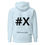 Thumbnail: Unisex Hoodie - Put your own number on it (#X) - white, pale blue