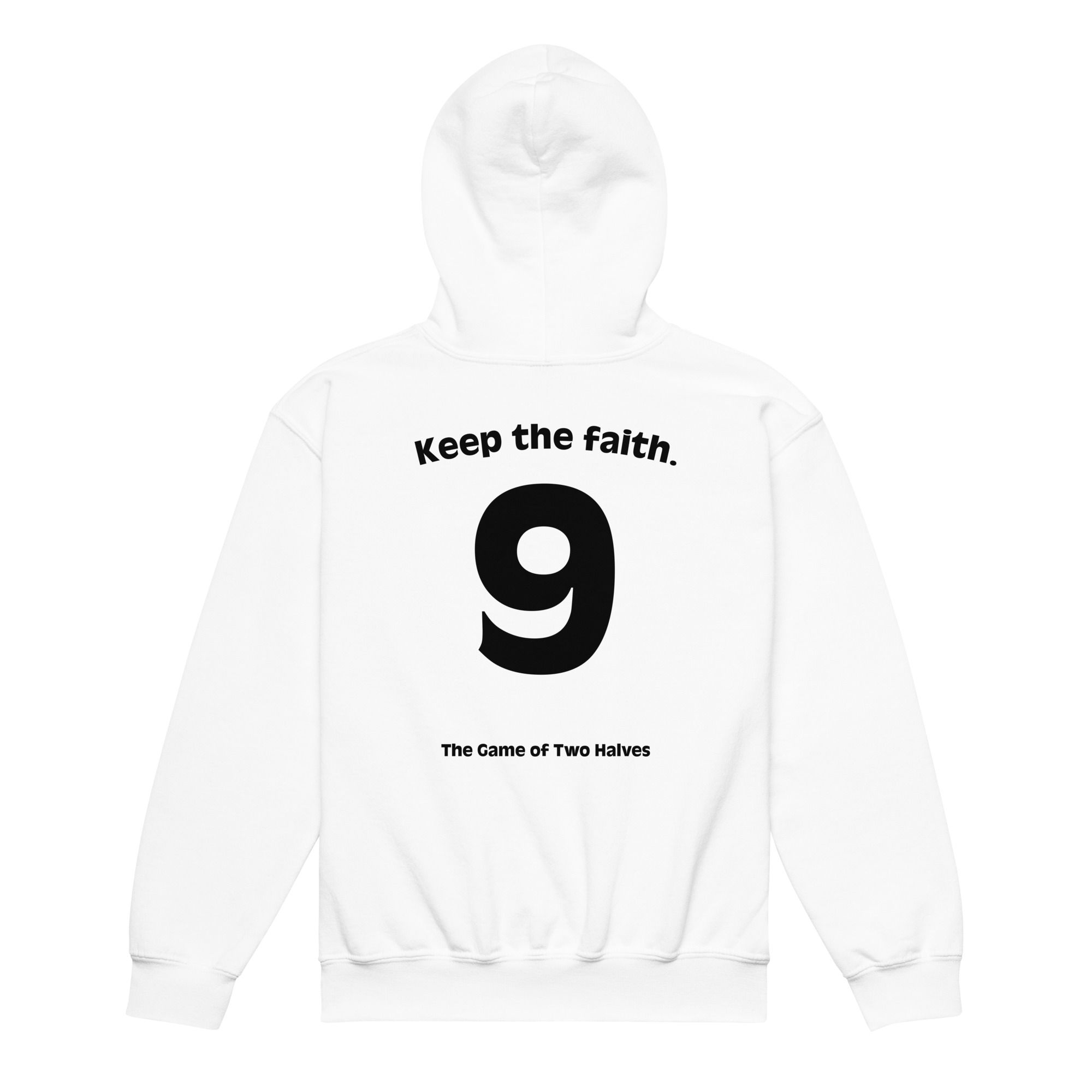 Kids hoodie - Keep the faith (#9) - white