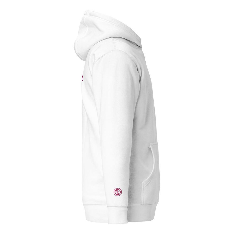 Thumbnail: Unisex Hoodie - One of our own (#3) - pink embroidery
