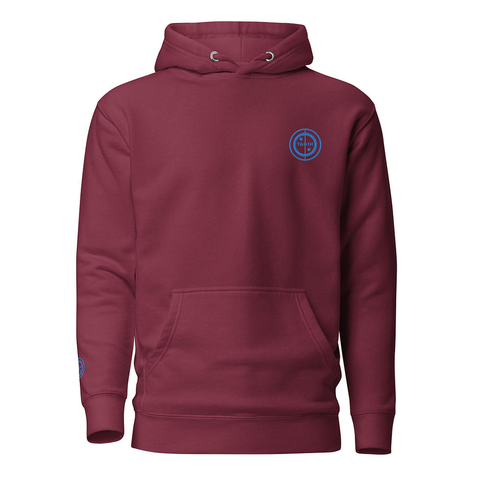 Thumbnail: Unisex Hoodie - The one and only (#3) - blue embroidery