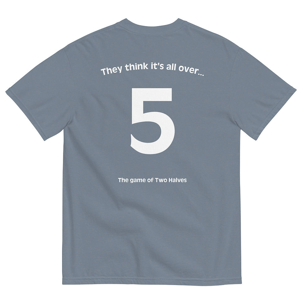 Thumbnail: THE GAME OF TWO HALVES t-shirt