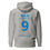 Thumbnail: Unisex Hoodie - NKN <no keyboard needed> (#9) - blue embroidery