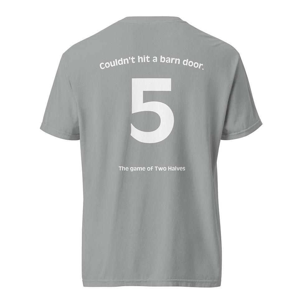 Thumbnail: Adult t-shirt - Couldn't hit a barn door (#5)