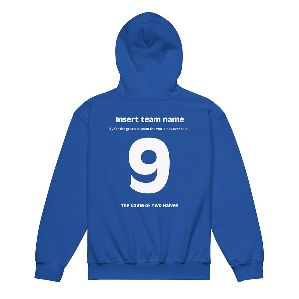 Thumbnail: Kids hoodie - Insert team name - the greatest team the world has ever seen (#9)