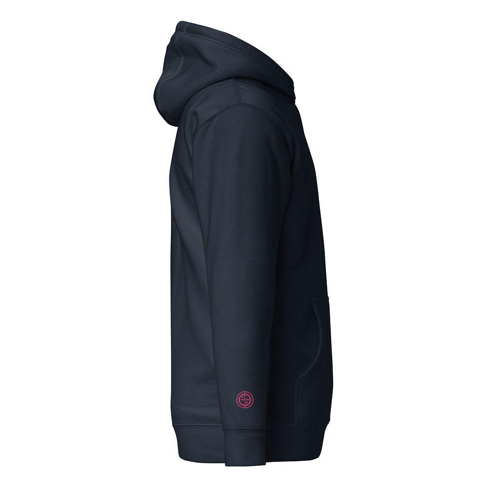 Thumbnail: Unisex Hoodie - Magician (#3) - pink embroidery