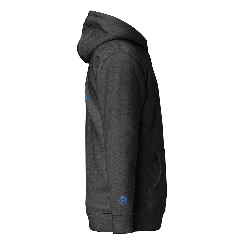 Thumbnail: Unisex Hoodie - Blood, sweat & tears (#3) - blue embroidery