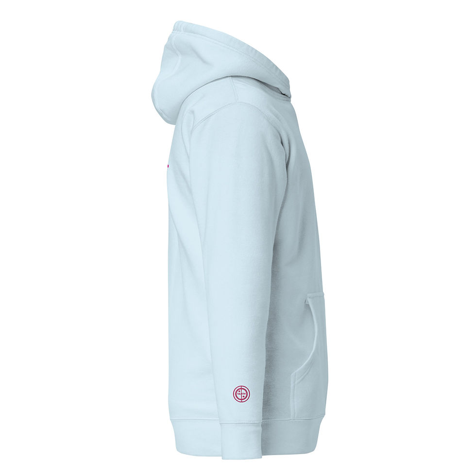 Thumbnail: Unisex Hoodie - Born to game (#3) - pink embroidery