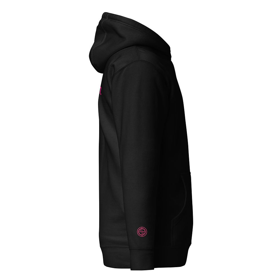Thumbnail: Unisex Hoodie - No pain, no gain (#3) - pink embroidery