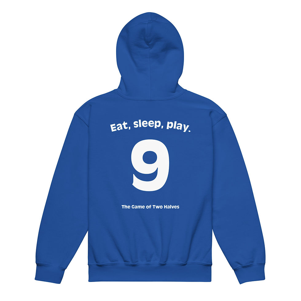 Thumbnail: THE GAME OF TWO HALVES kids hoodie