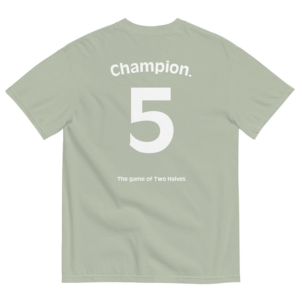 Thumbnail: THE GAME OF TWO HALVES t-shirt