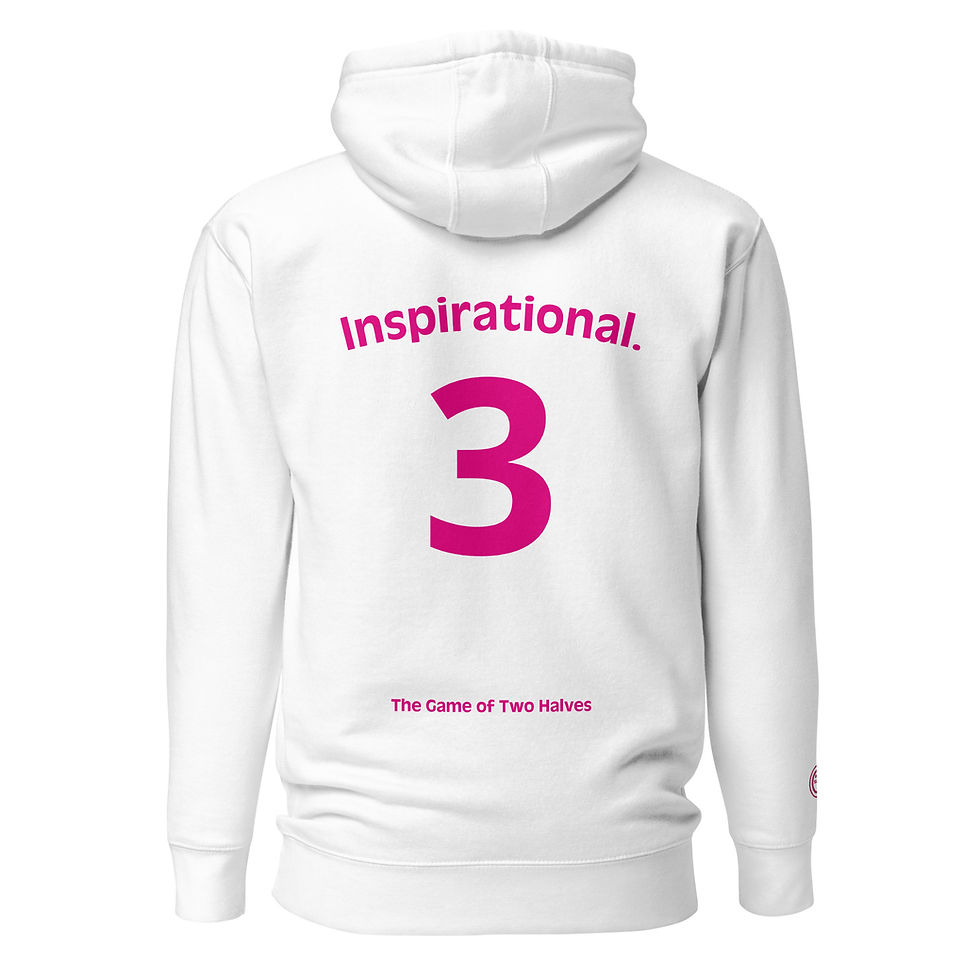 Thumbnail: Unisex Hoodie - Inspirational (#3) - pink embroidery