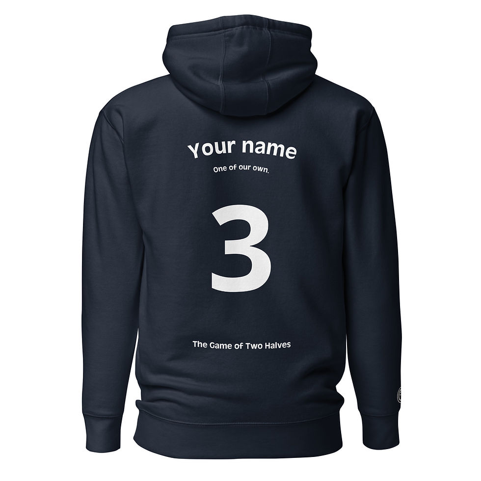 Thumbnail: Unisex Hoodie - Put your own name and number on it (one of our own) (#3)