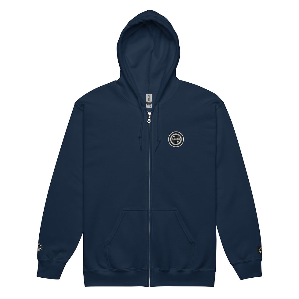 Thumbnail: Adult (unisex) zip hoodie - I came. I saw. I played football (#3)
