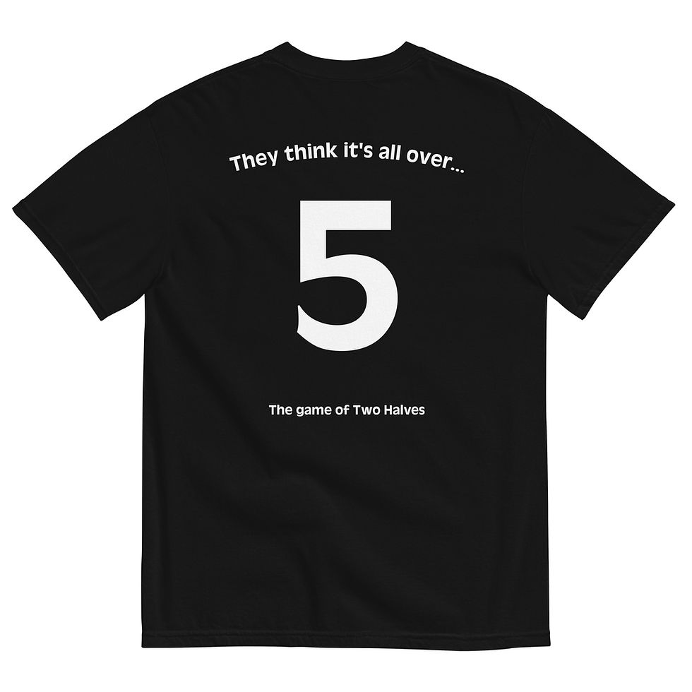 Thumbnail: THE GAME OF TWO HALVES t-shirt