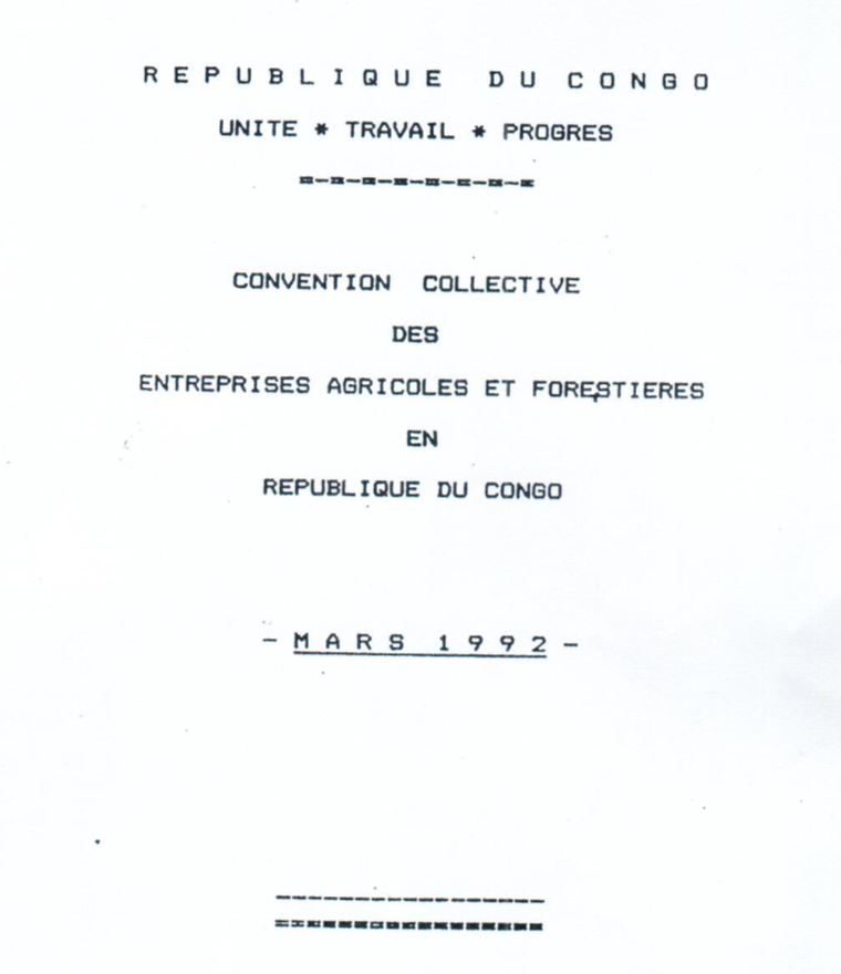 MINISTÈRE DE L AGRICULTURE ET DE LA PÊCHE CONVENTIONS COLLECTIVES