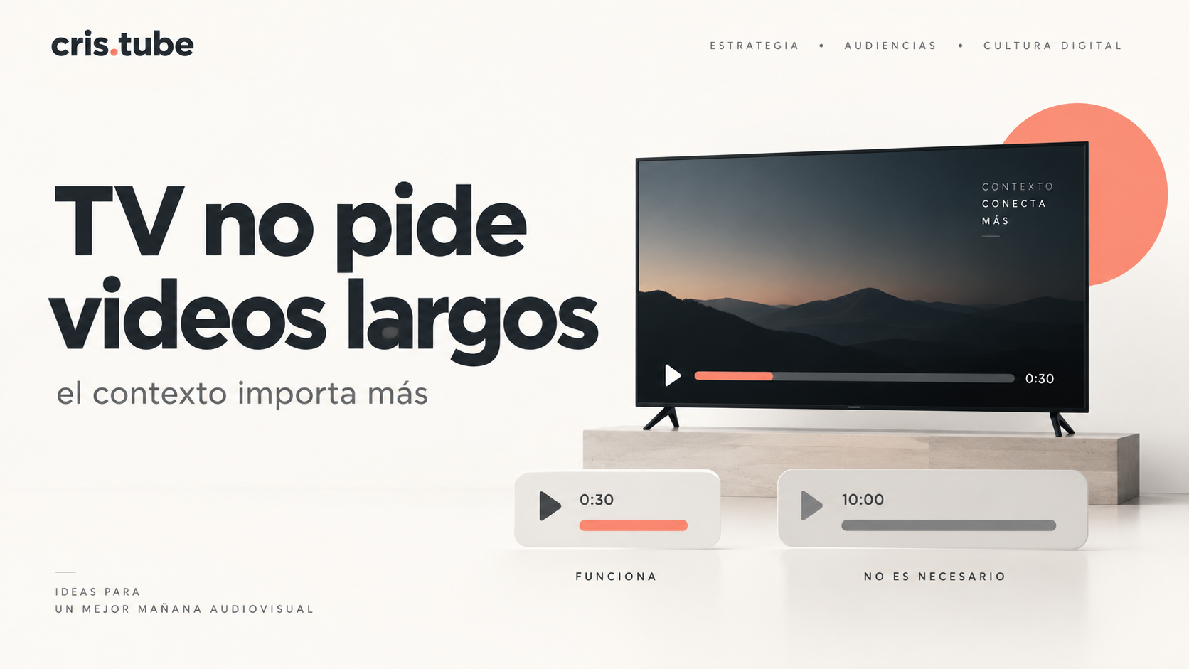 TV no pide videos largos: la duración depende del contexto y del contenido