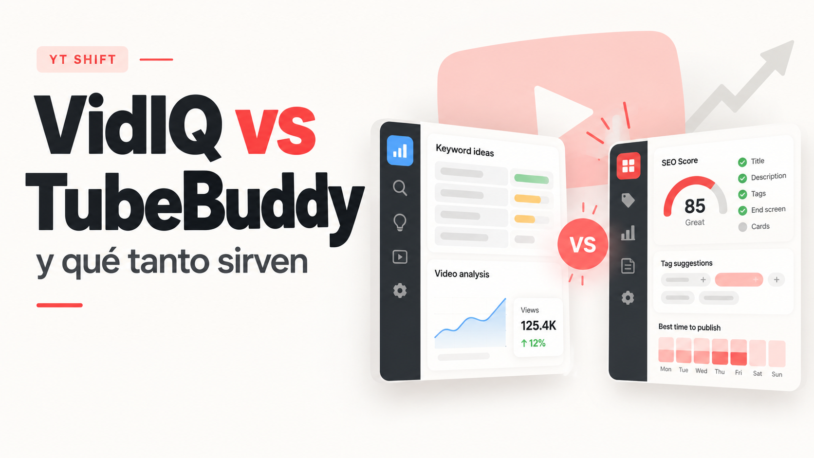 Comparativa VidIQ vs TubeBuddy y otras herramientas para YouTube