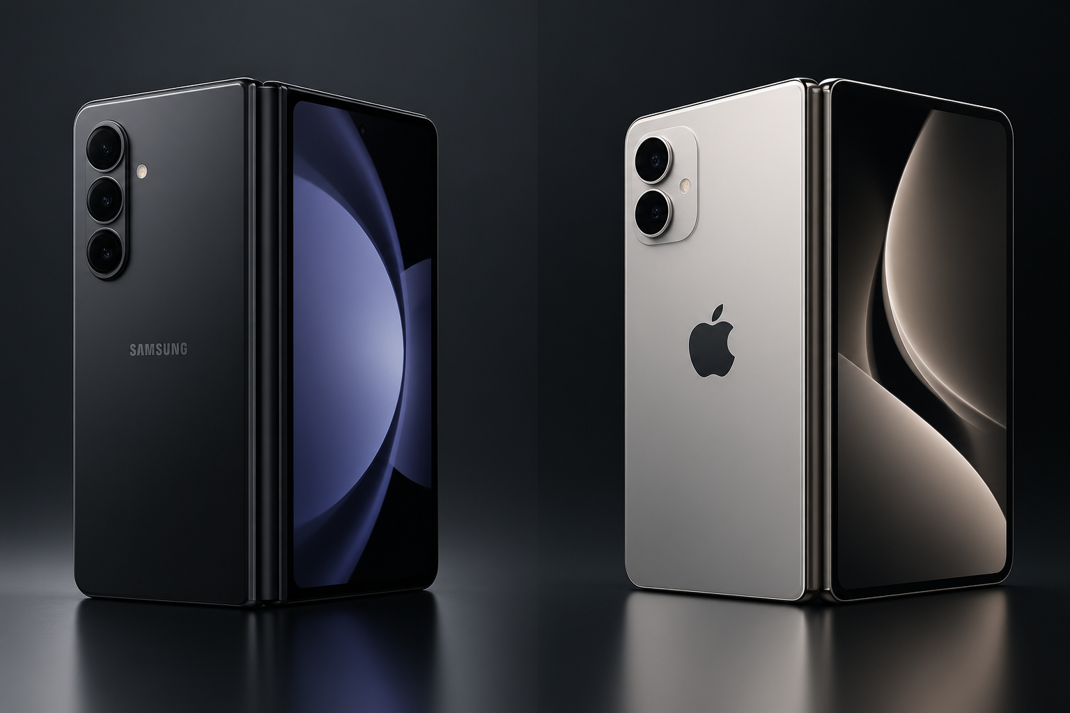 Samsung y Apple compiten por el mercado de teléfonos plegables tras el lanzamiento del iPhone Duo