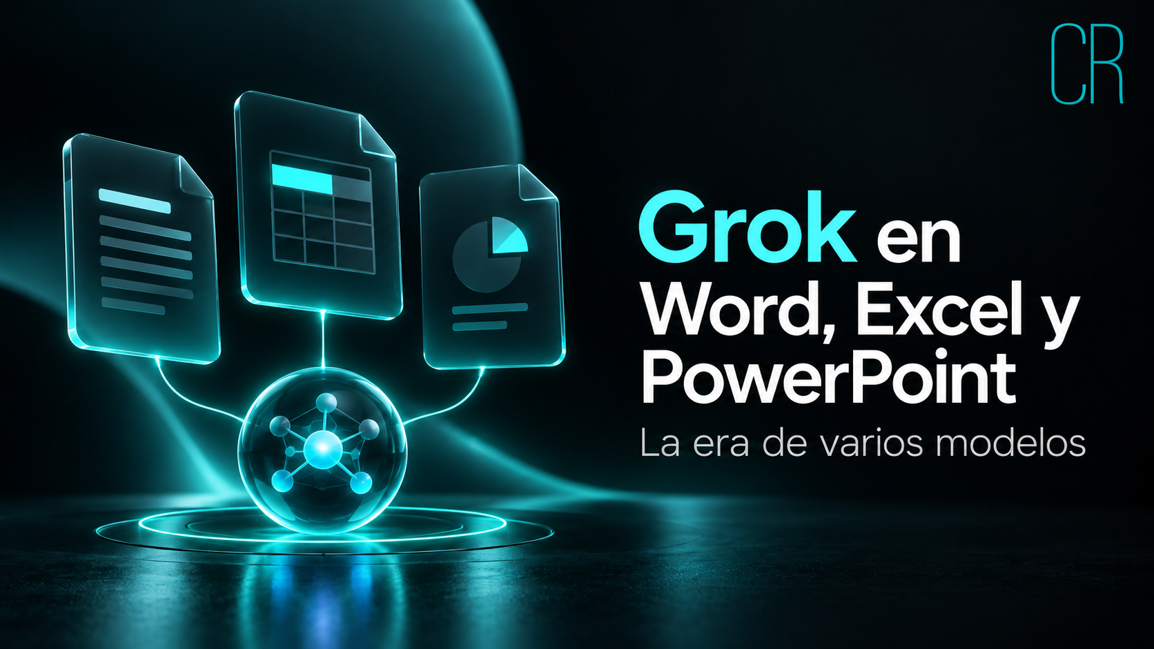 Portada de Grok integrado en herramientas de Microsoft como Word, Excel y PowerPoint.