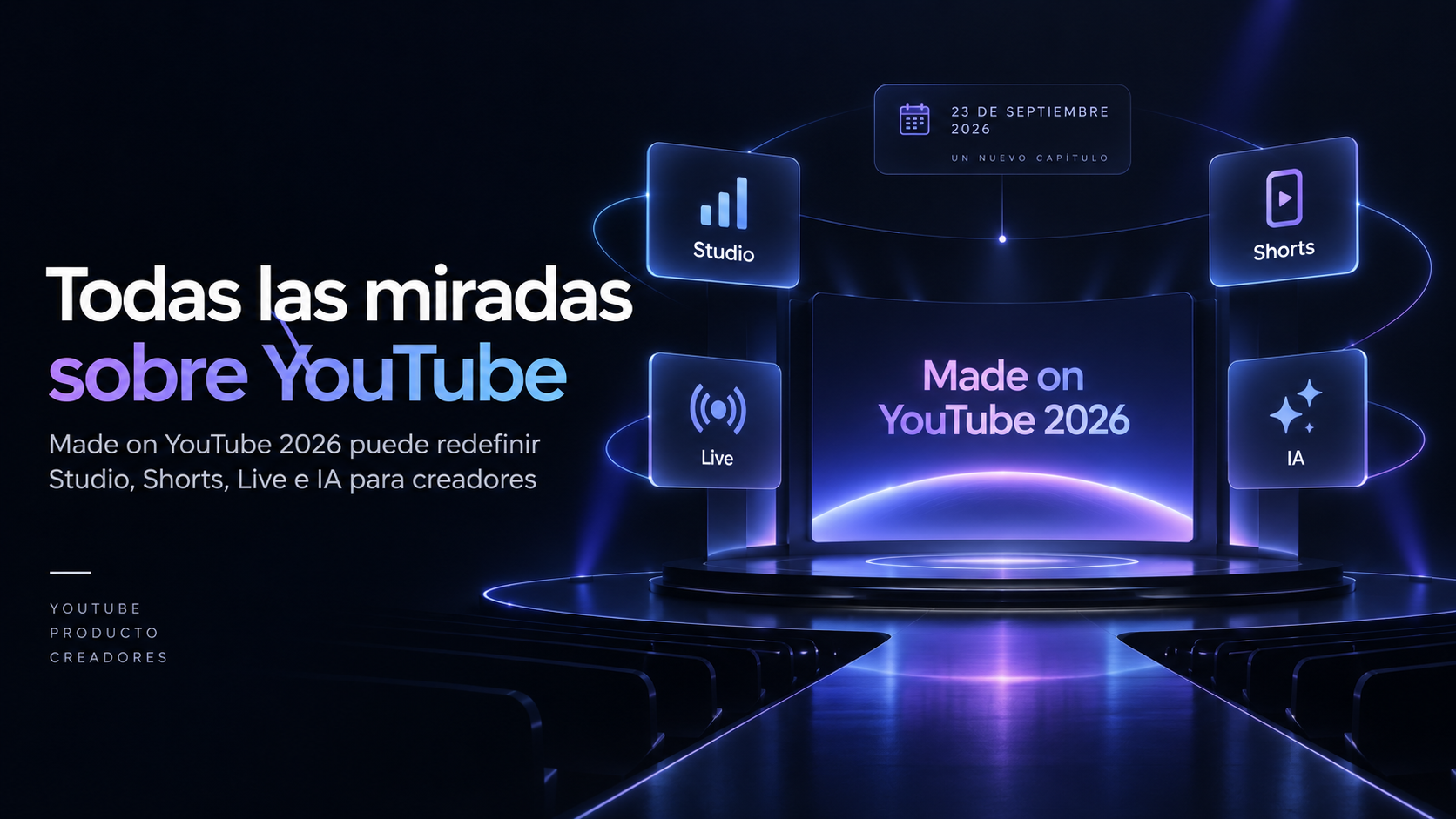Made on YouTube 2026 y las nuevas herramientas para Studio, Shorts, Live e inteligencia artificial