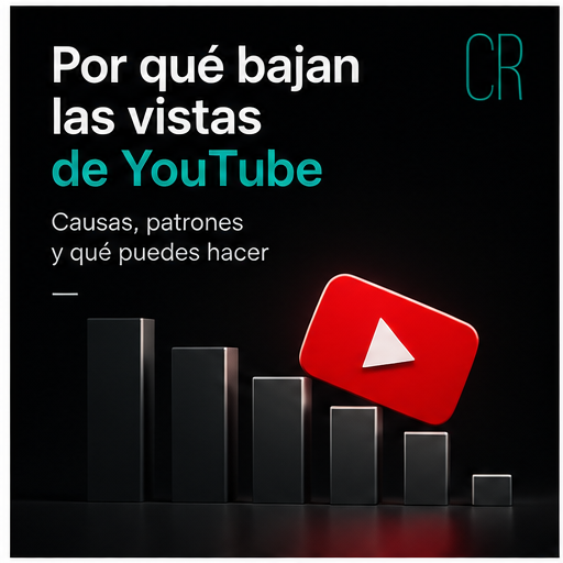 Por qué bajan las vistas de un canal de YouTube y cómo diagnosticarlo
