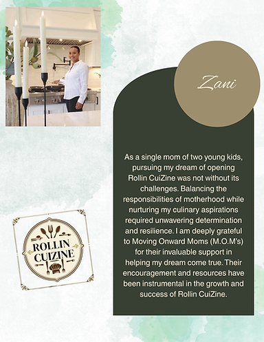 As a single mom of two young kids, pursuing my dream of opening Rollin CuiZine was not wit