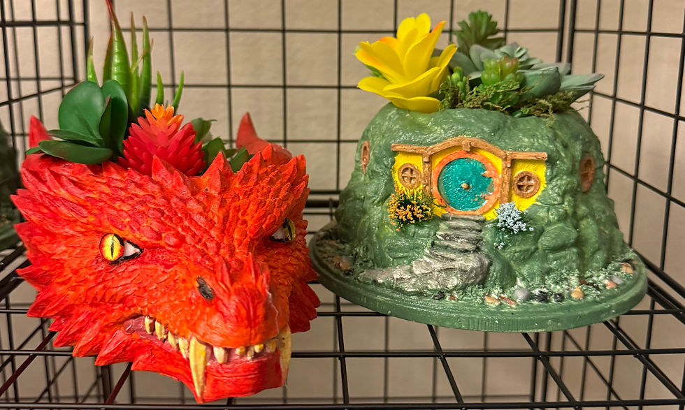 Thumbnail: Horror Planters with faux succulents