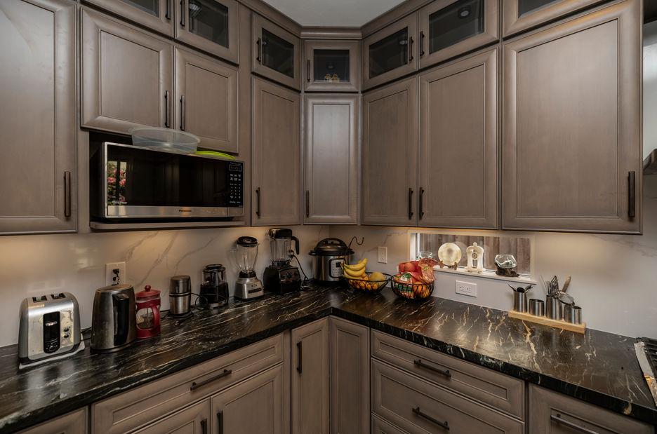 Sage Castle Kitchen Cabinet