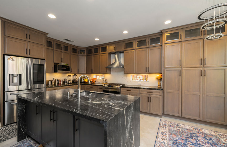 Sage Castle Kitchen Cabinet