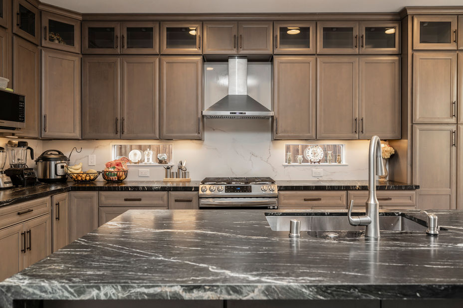 Sage Castle Kitchen Cabinet