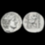  A seleucid coin that features the head of Alexander II Zabinas and Zeus seated on a throne, holding a sceptre with Nike in his other hand.