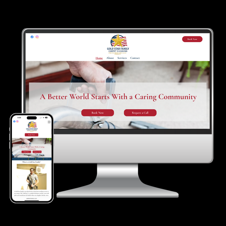 Carpet Cleaning Web Design
