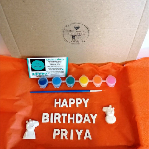 Happy Birthday Paint Your Own Set Lou S Labels