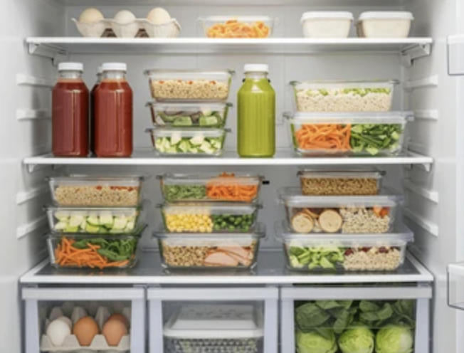 Arranged Food and Objects