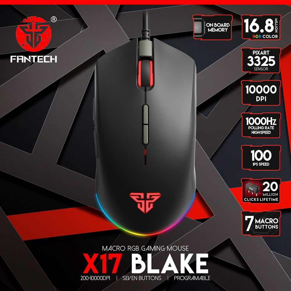 Fantech BLAKE X17 Gaming Mouse Macro