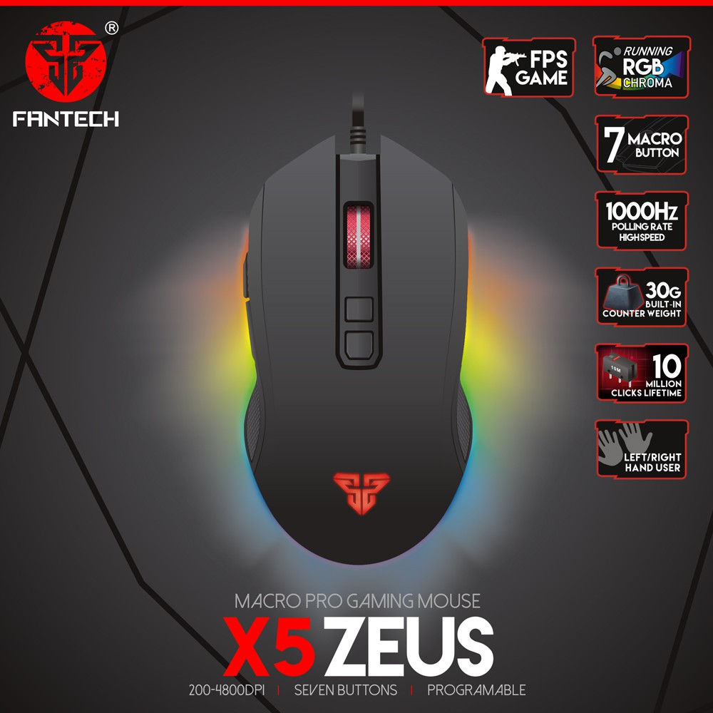 Fantech Zeus X5s Gaming Mouse Macro