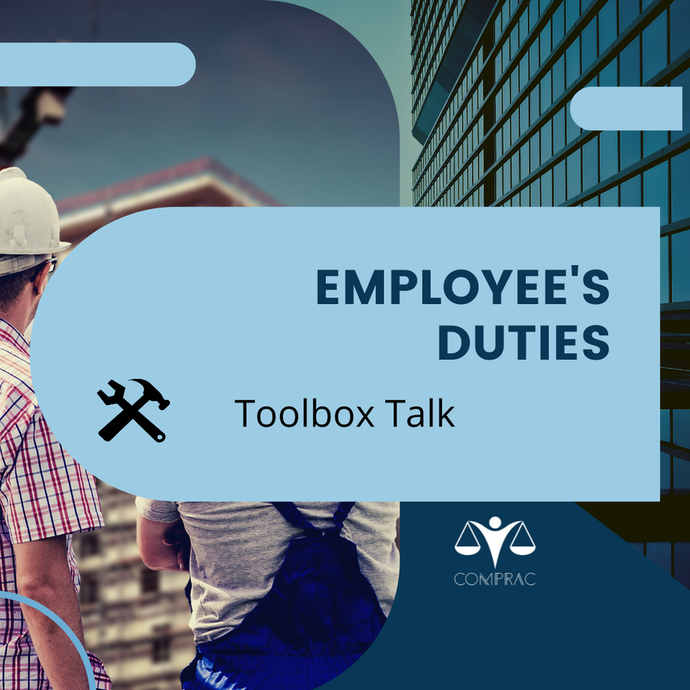 Employee's Duties Toolbox Talk