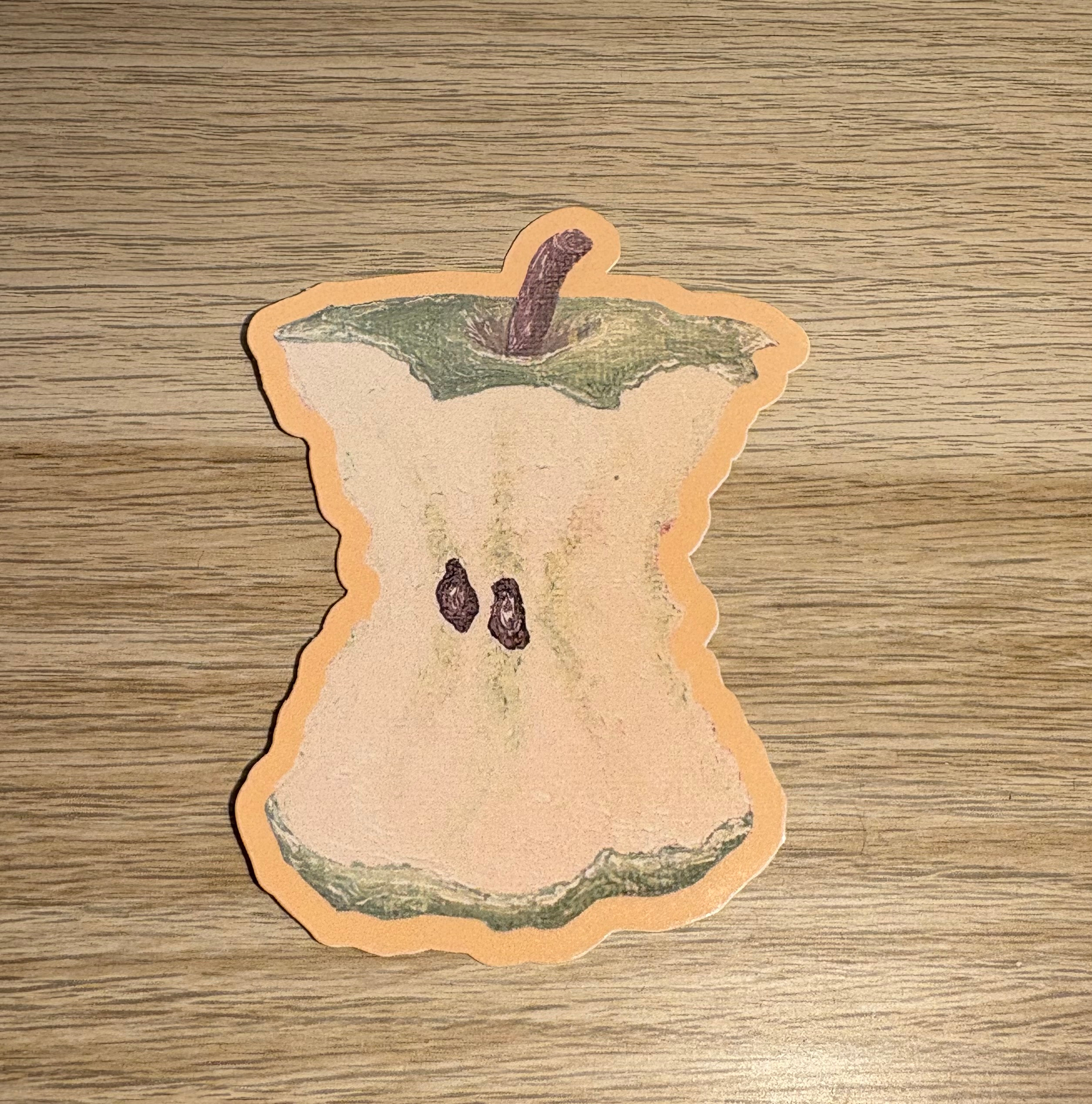 Apple Core Sticker