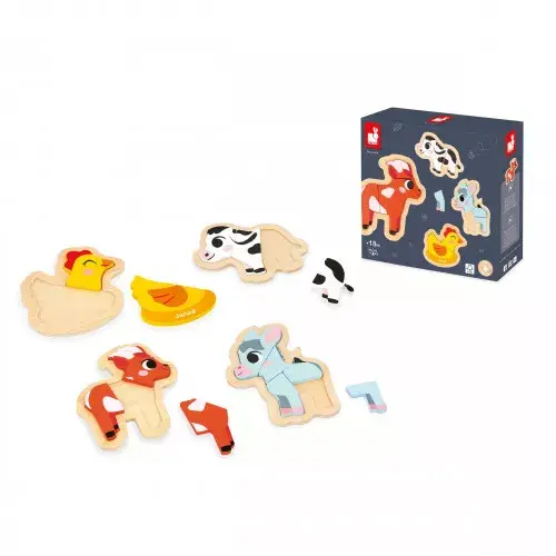 Miniature : 4 Puzzles Evolutifs Ferme Janod