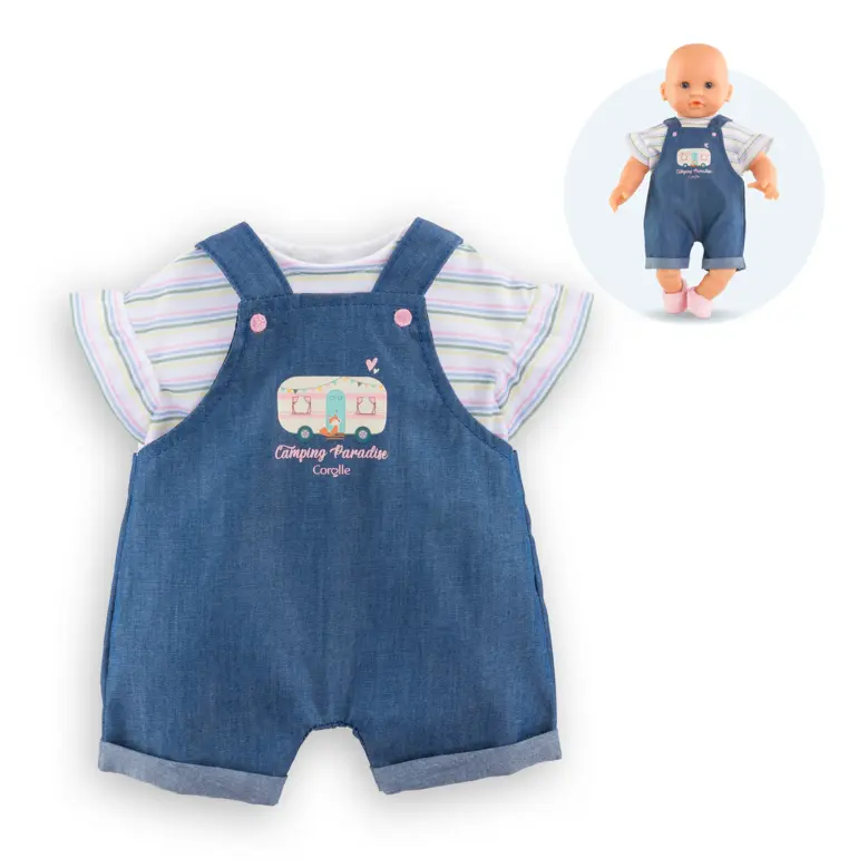 Combishort & T-Shirt Petit Explorateur pour poupon  Corolle