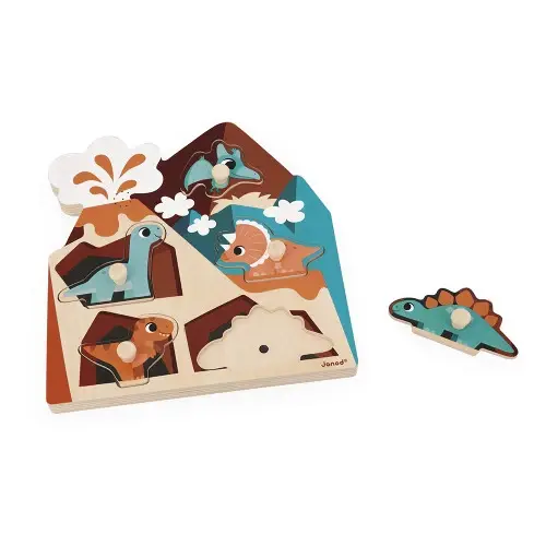 Miniature : Puzzle Sonore Dino 5 pièces Janod