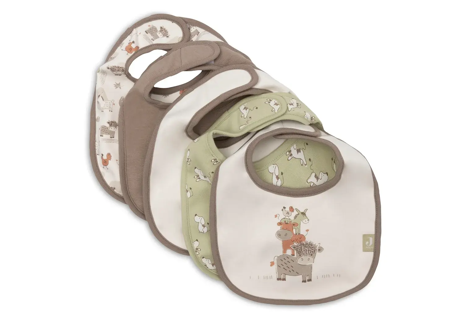 Bavoir Jersey imperméable - Barn Buddies - 5 Unités Jollein