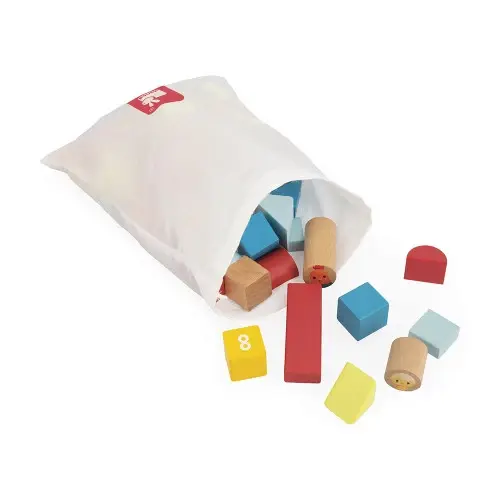 Miniature : Baril de construction Ferme 56 pièces (bois)  Janod