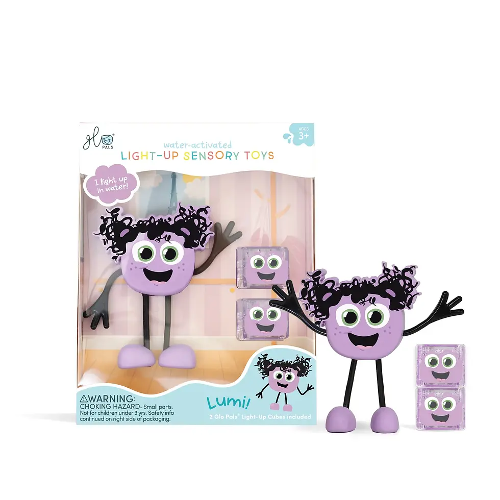 Cube lumineux Violet pour le bain Glo pals