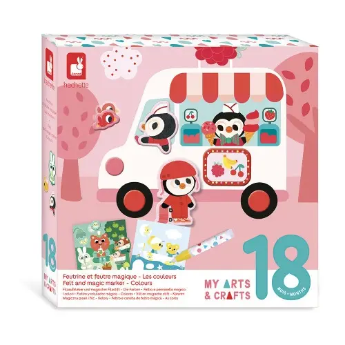 Coffret Créatif Feutrine et Feutre Magique 18 mois Janod