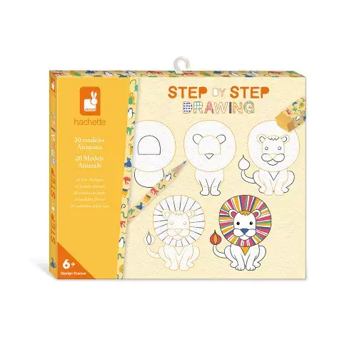 Coffret Créatif Dessin 20 Modèles Animaux Janod