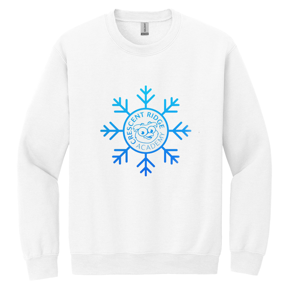 Iridescent Snowflake Crewneck Sweatshirt